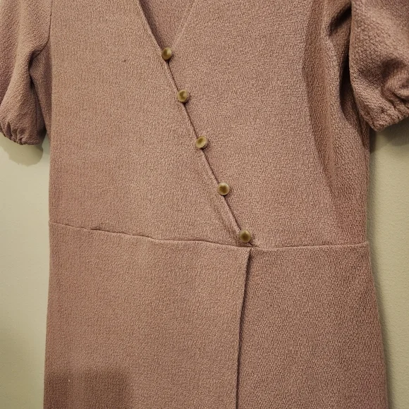 Madewell Cross Button Wrap Dress - Size Small - Lavender - Like New Blush Pink - Picture 10 of 10